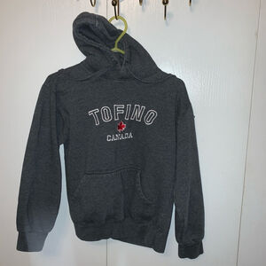 Tofino Canada Hoodie Size S Gray